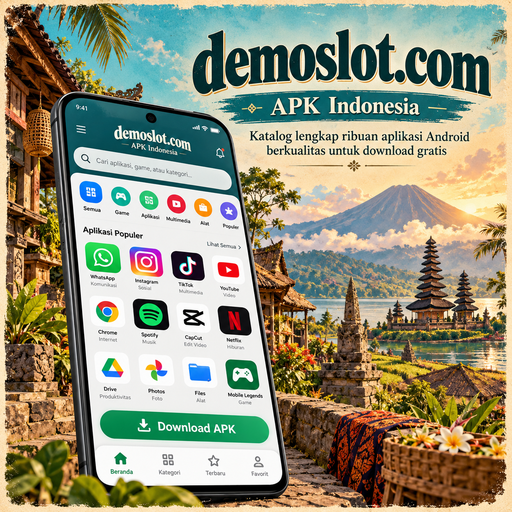 Ilustrasi informasi aplikasi demoslot