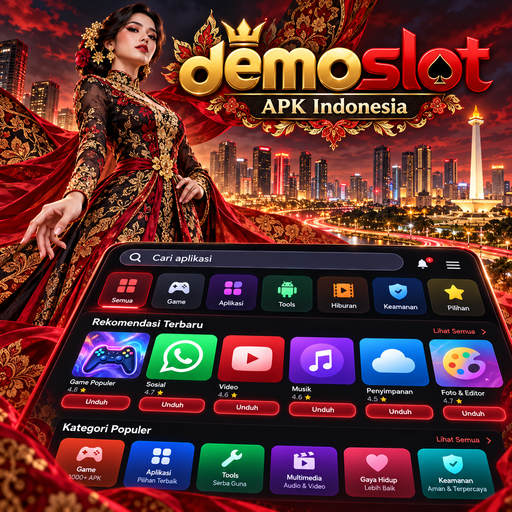 Ilustrasi antarmuka dan navigasi demoslot